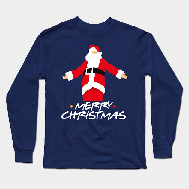 Santa Merry Christmas Long Sleeve T-Shirt by Gorskiy